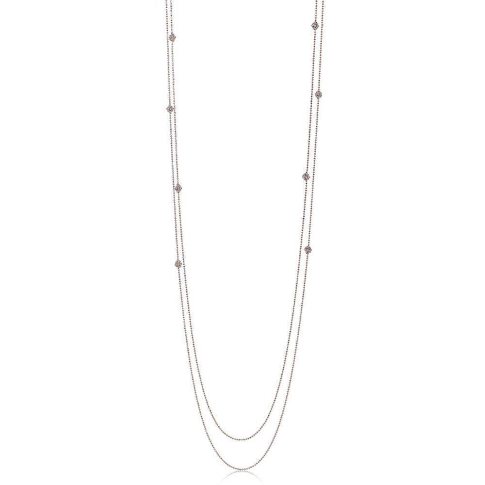 Sara Blaine/eSBe Sparkle Necklace - Rhodium
